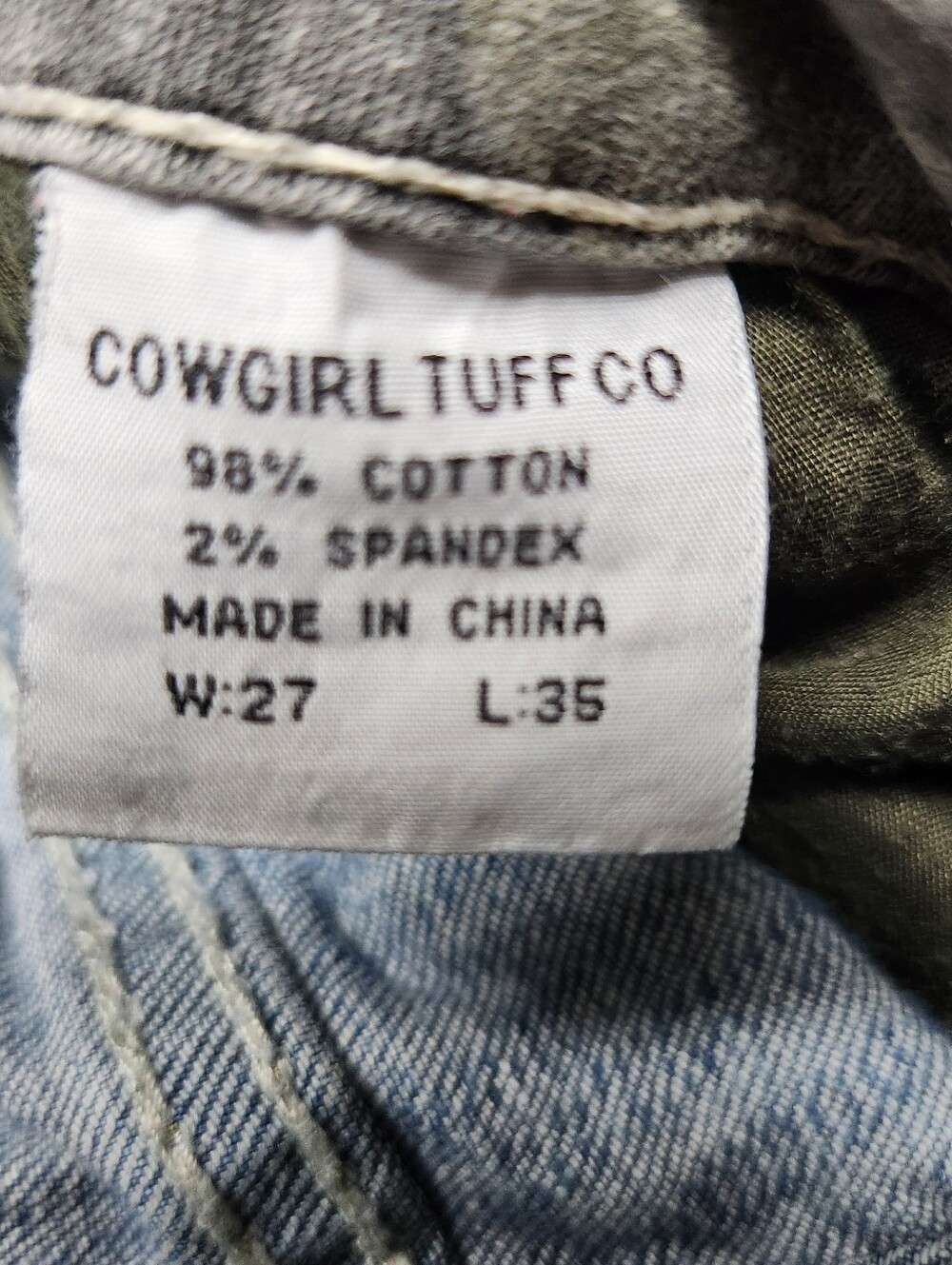 Cowgirl Tuff Light Blue Flare Jeans - Picture 7 of 10